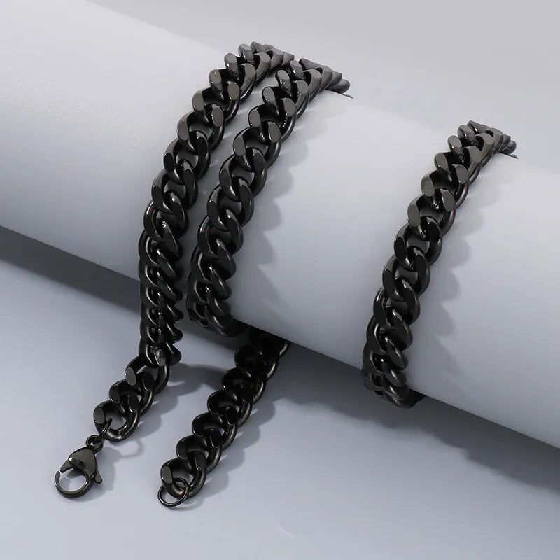 Onyx Curb Chain - THE STERLING FORGE