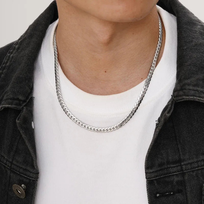 The Chrome Line Chain - THE STERLING FORGE