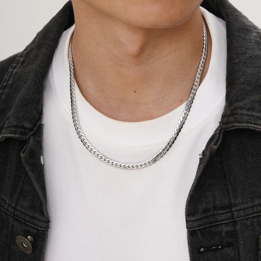 The Chrome Line Chain - THE STERLING FORGE