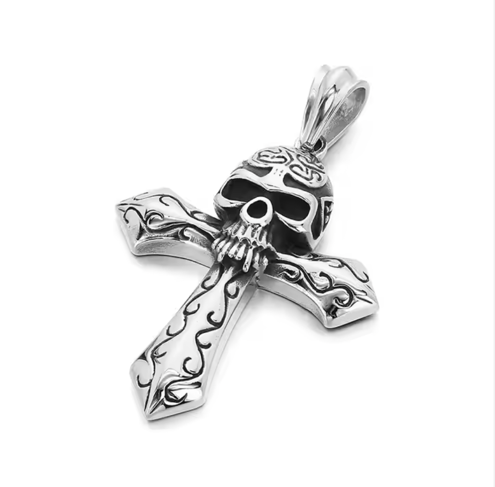The Skullmar Cross Pendant - THE STERLING FORGE