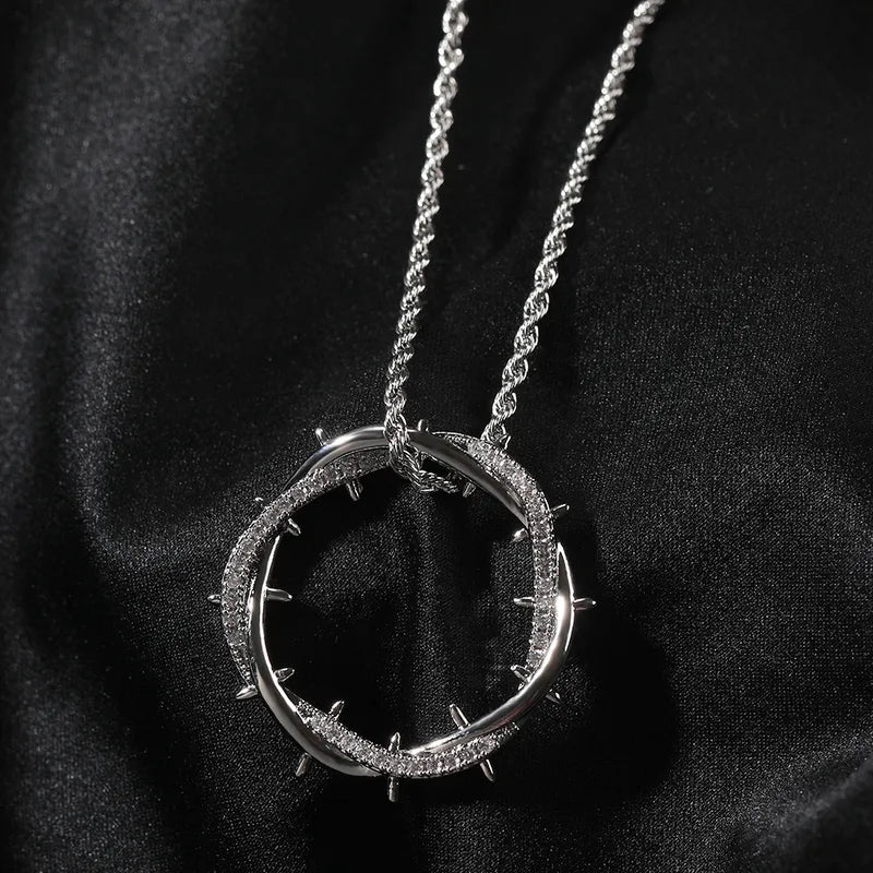Thorn Halo Pendant - THE STERLING FORGE