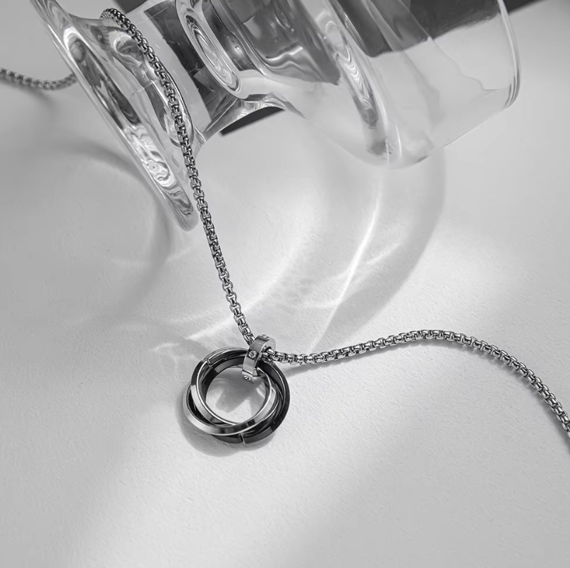 Interlocking Rings Pendant - THE STERLING FORGE