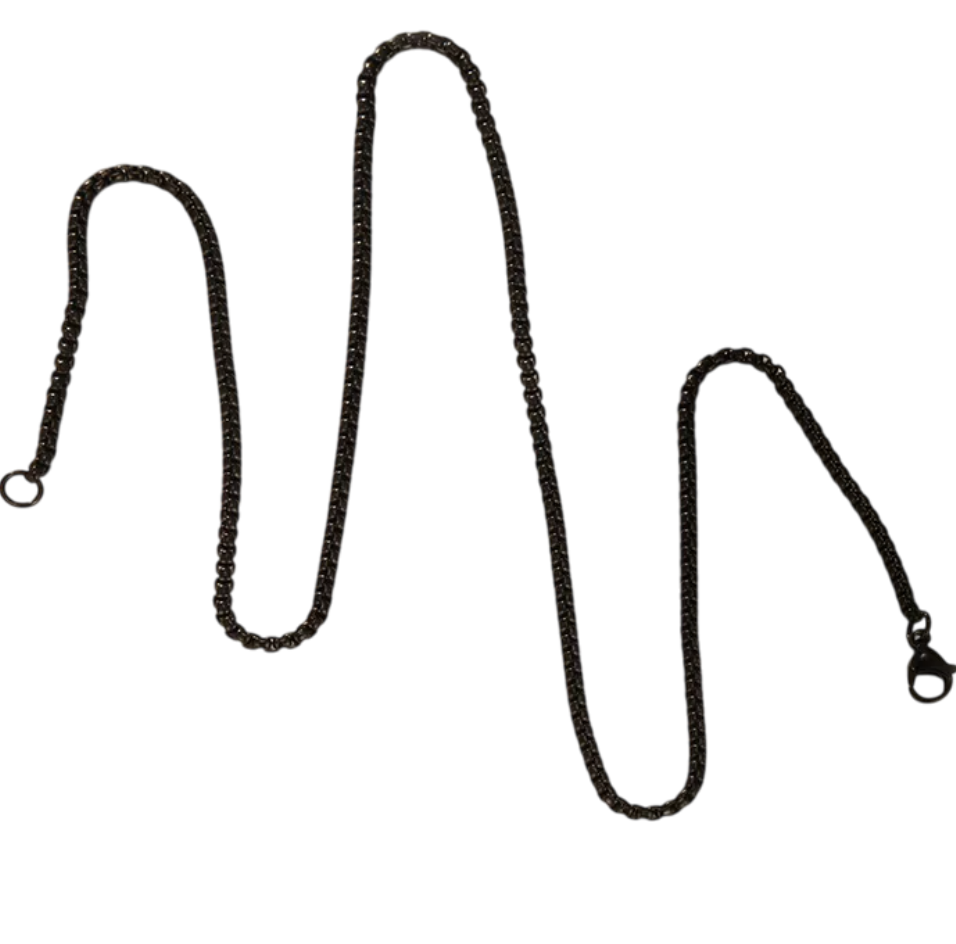 Onyx Box Link Chain - THE STERLING FORGE