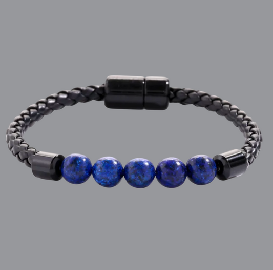 The Deep Blue Beaded Bracelet