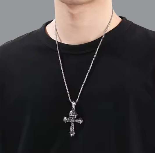 The Skullmar Cross Pendant - THE STERLING FORGE