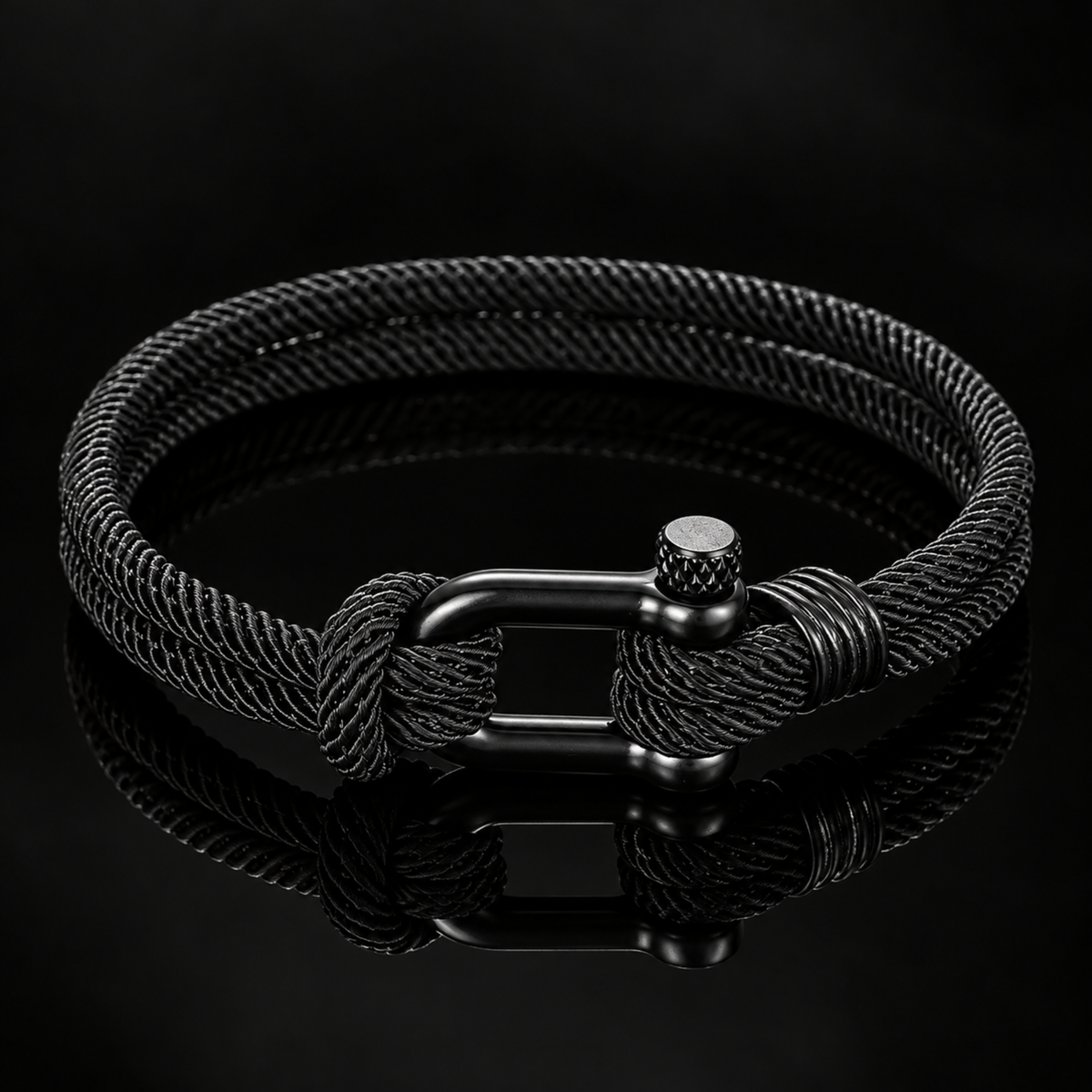 The Black Horseshoe Bracelet