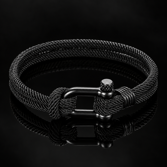 The Black Horseshoe Bracelet