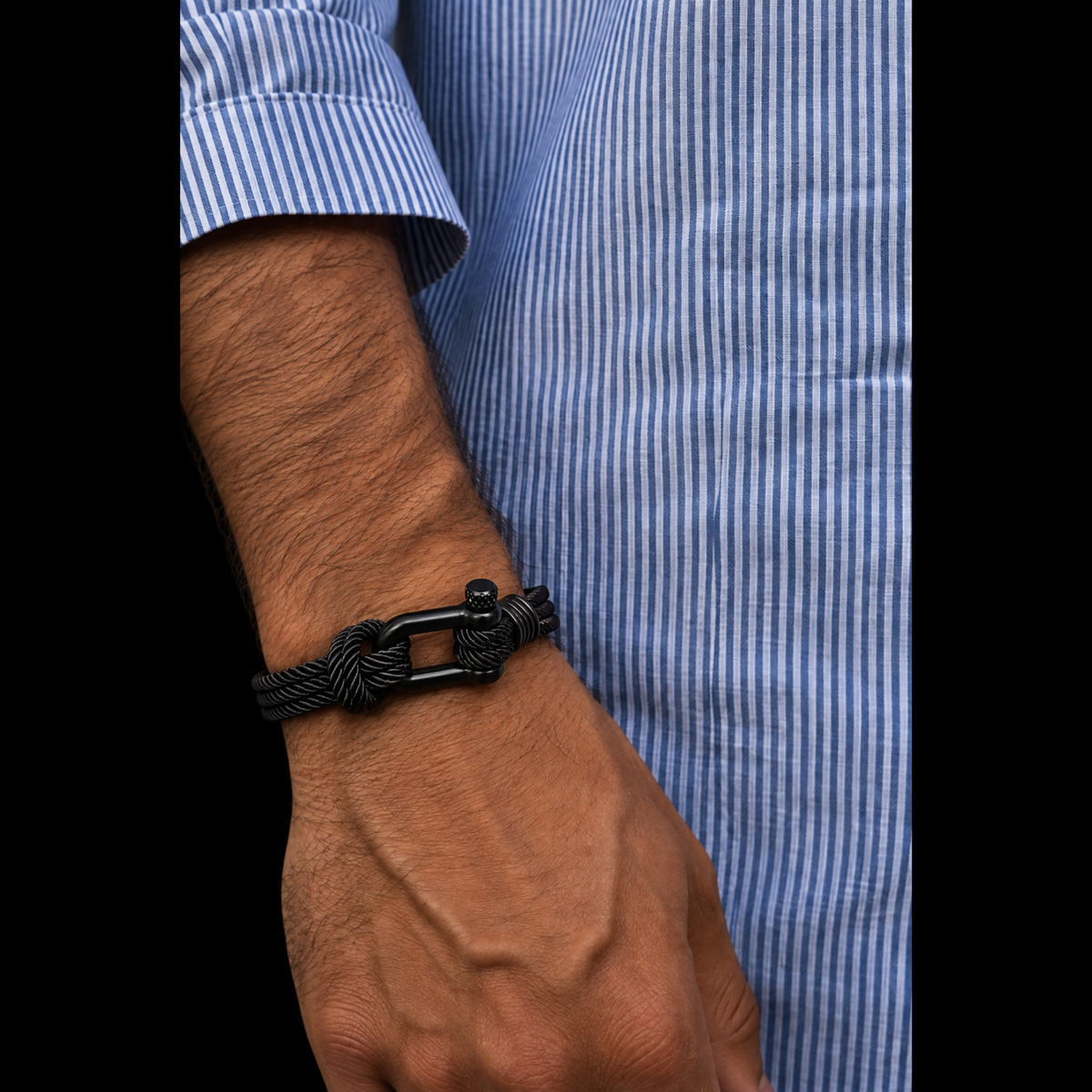 The Black Horseshoe Bracelet