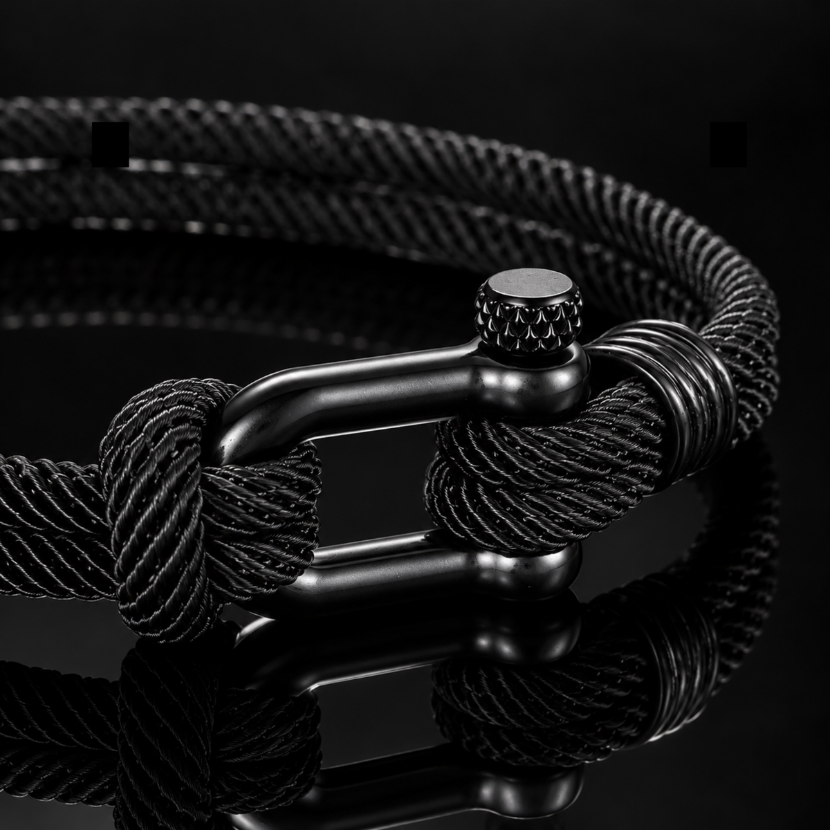 The Black Horseshoe Bracelet