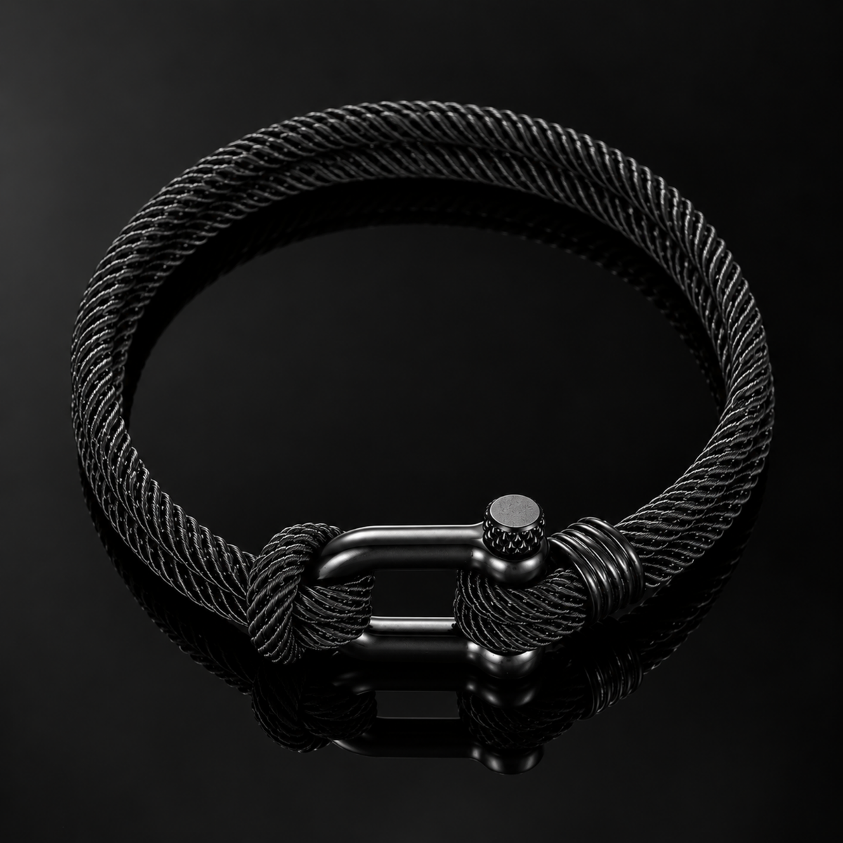 The Black Horseshoe Bracelet