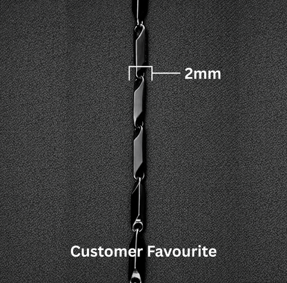 Black Bamboo Bracelet (20 cm)