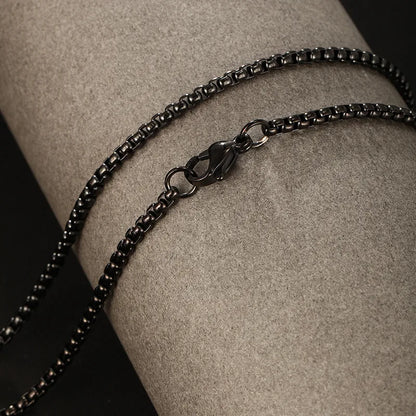 Onyx Box Link Chain - THE STERLING FORGE