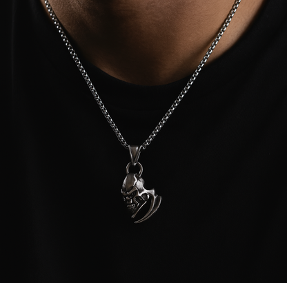 Half-Face Skull pendant