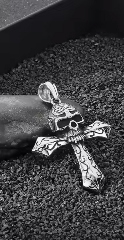 The Skullmar Cross Pendant - THE STERLING FORGE