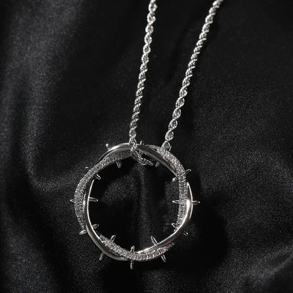 Thorn Halo Pendant - THE STERLING FORGE