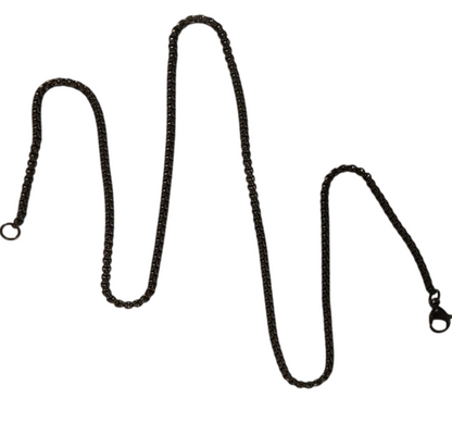 Onyx Box Link Chain - THE STERLING FORGE